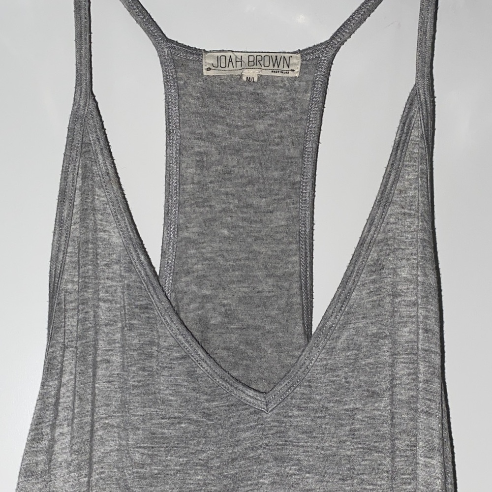 Joah Brown Heather Gray Tank Top M / L Zara Urban Outfitter’s EUC Slinky Soft - Picture 12 of 12